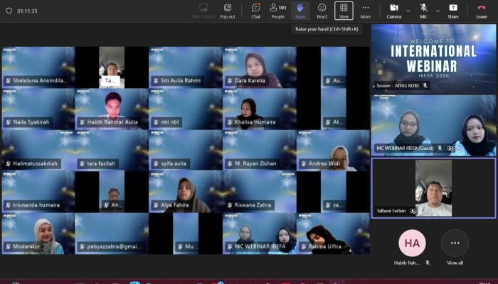 Webinar Internasional IBEFA Hadirkan Pembicara Bergengsi, Dorong Mahasiswa Siap Hadapi Persaingan Global