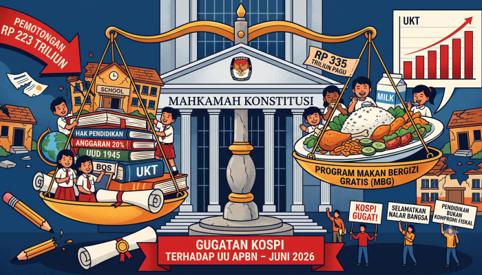 Menukar Nutrisi Otak dengan Isi Piring: Gugatan Kospi dan Krisis Nalar Fiskal Penguasa