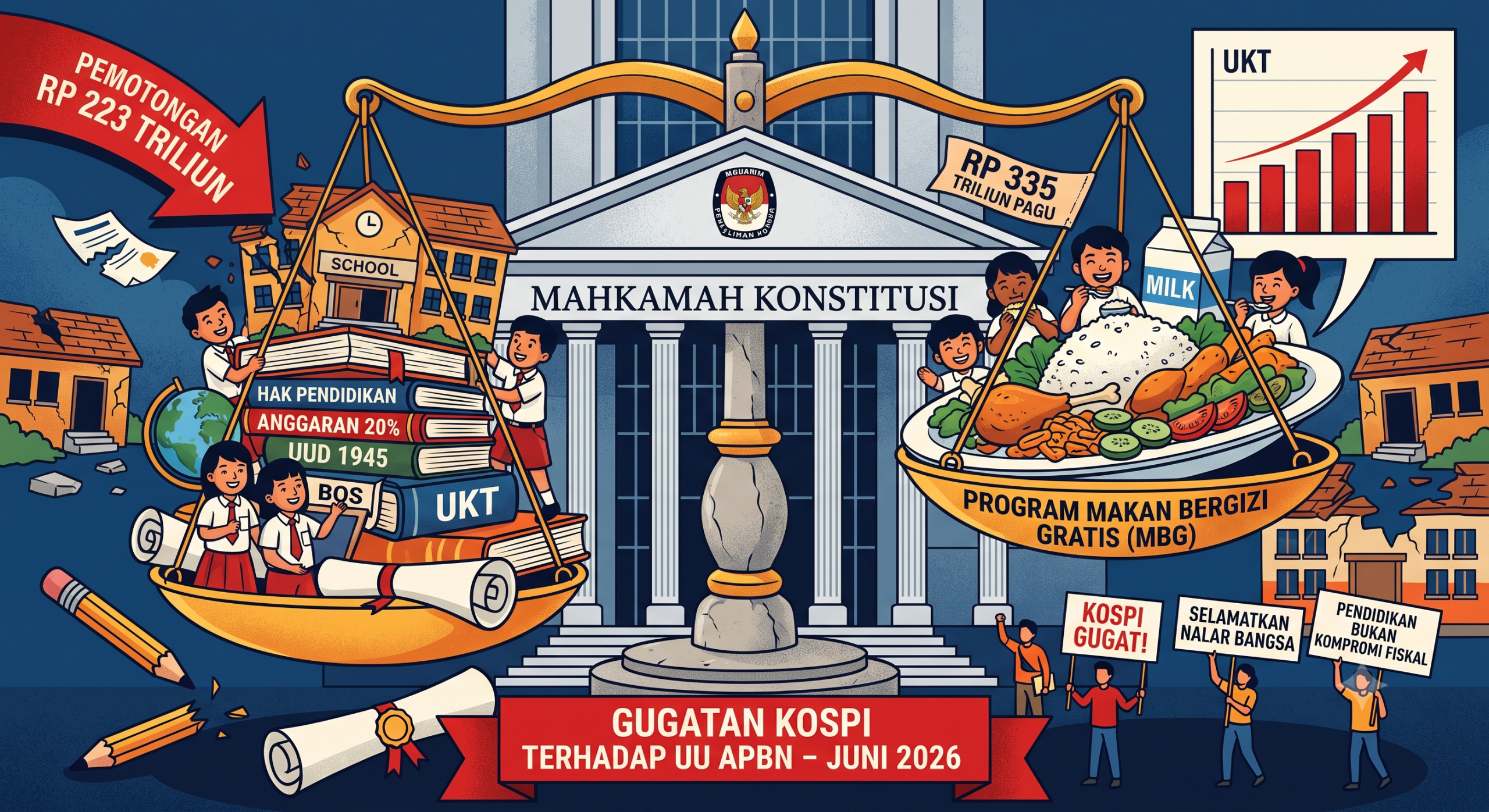 Anggaran Pendidikan 20 Persen vs. Program Makan Bergizi Gratis (MBG)