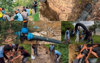 Kolaborasi mahasiswa USK dan UGL dalam pemulihan air bersih di Desa Agusen, Gayo Lues.